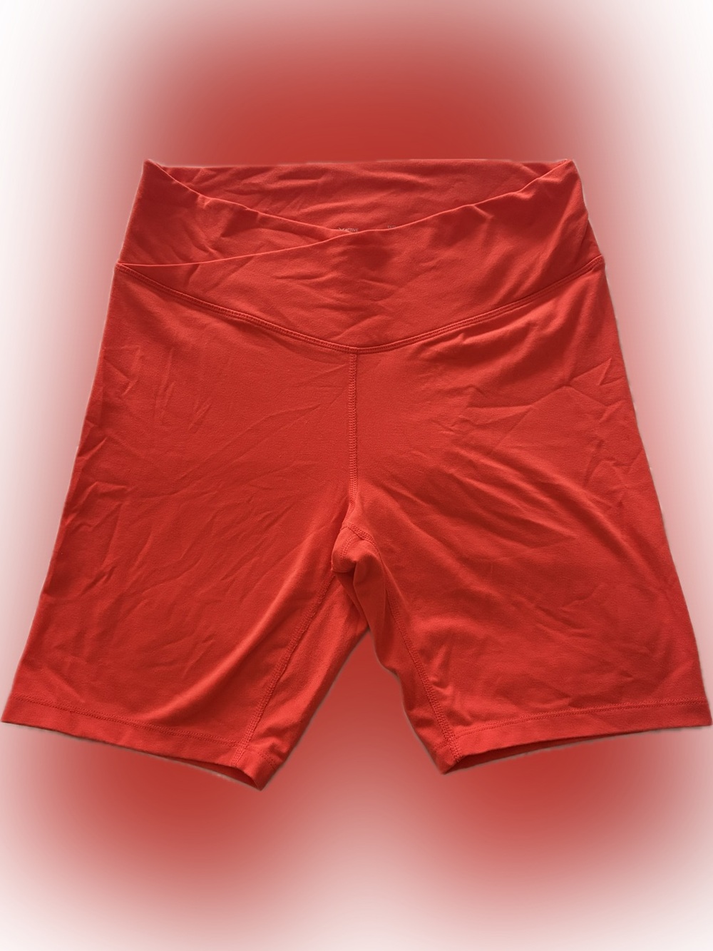 Old Navy Active Extra High-Rise Bike Shorts in Bright Orange